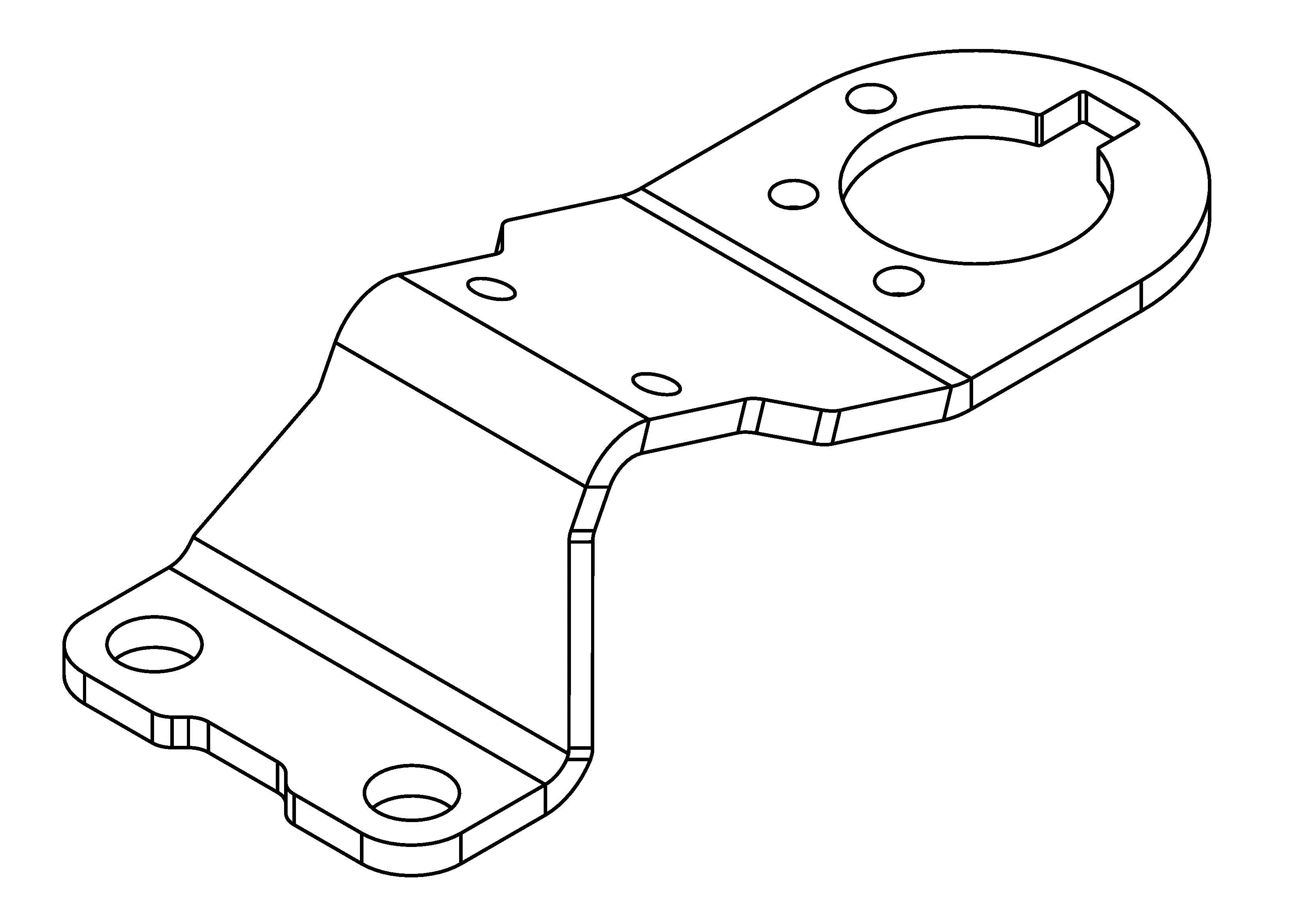 E-scooter ATV Steering Plate