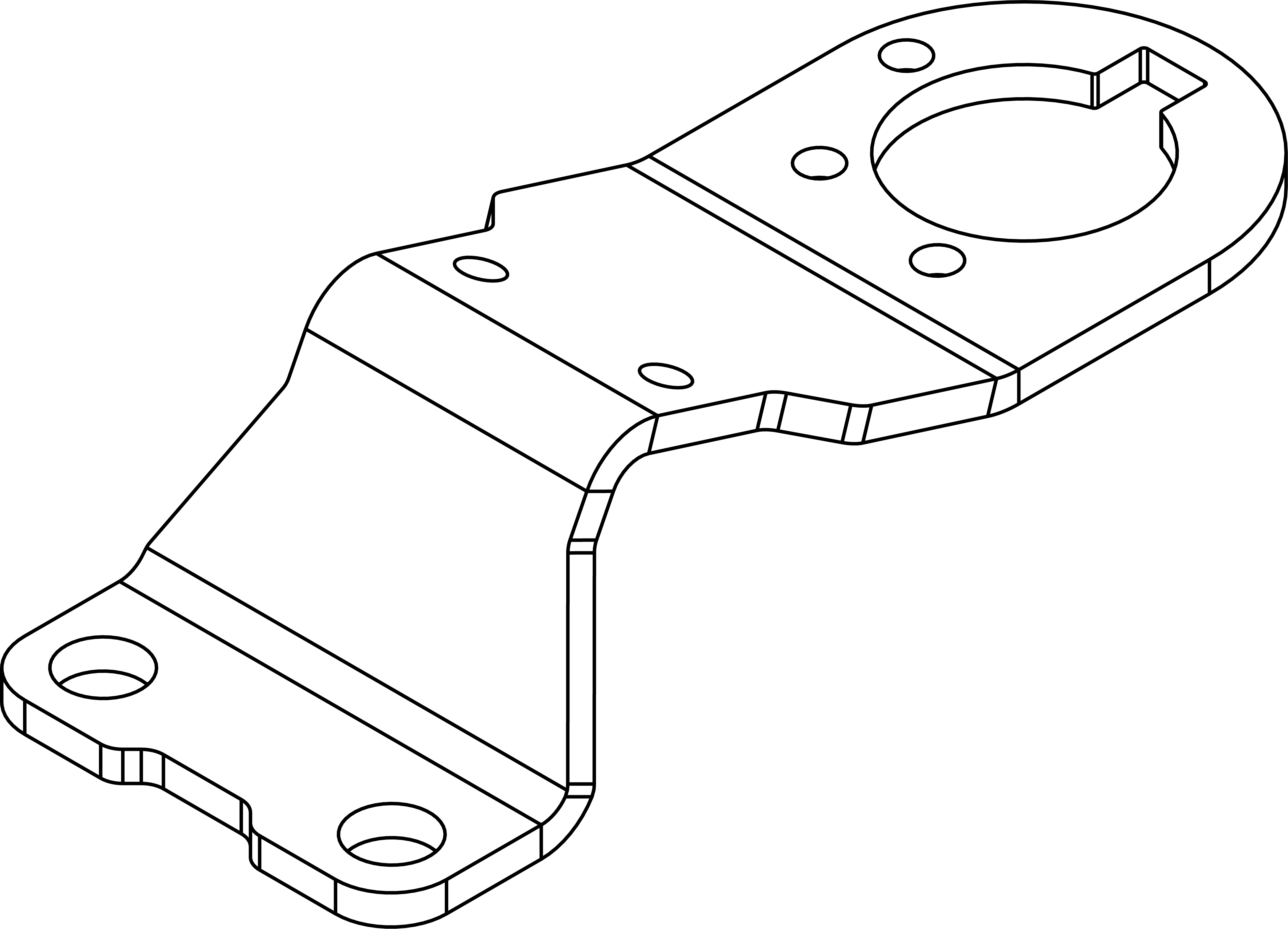 E-scooter ATV Steering Plate