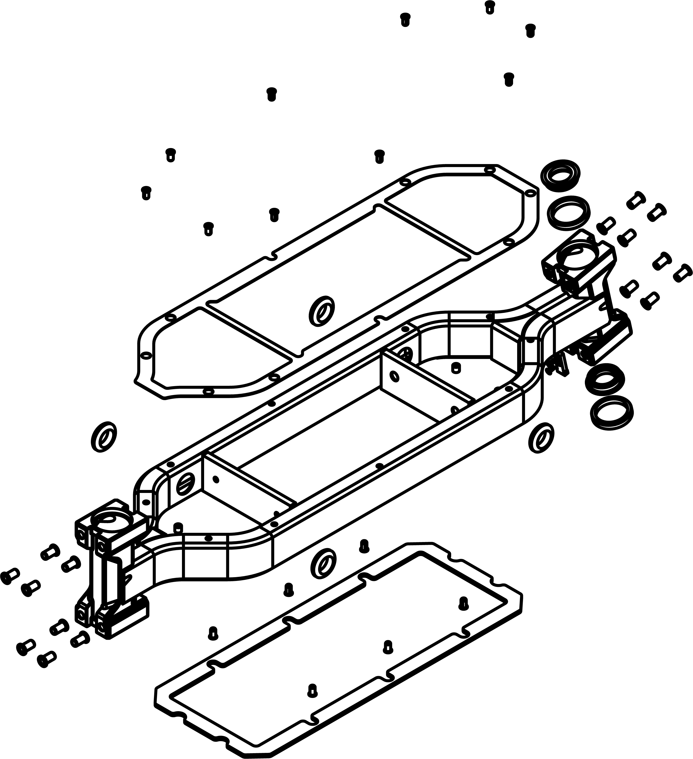 Assembled Chassis for Electric ATV Scooter