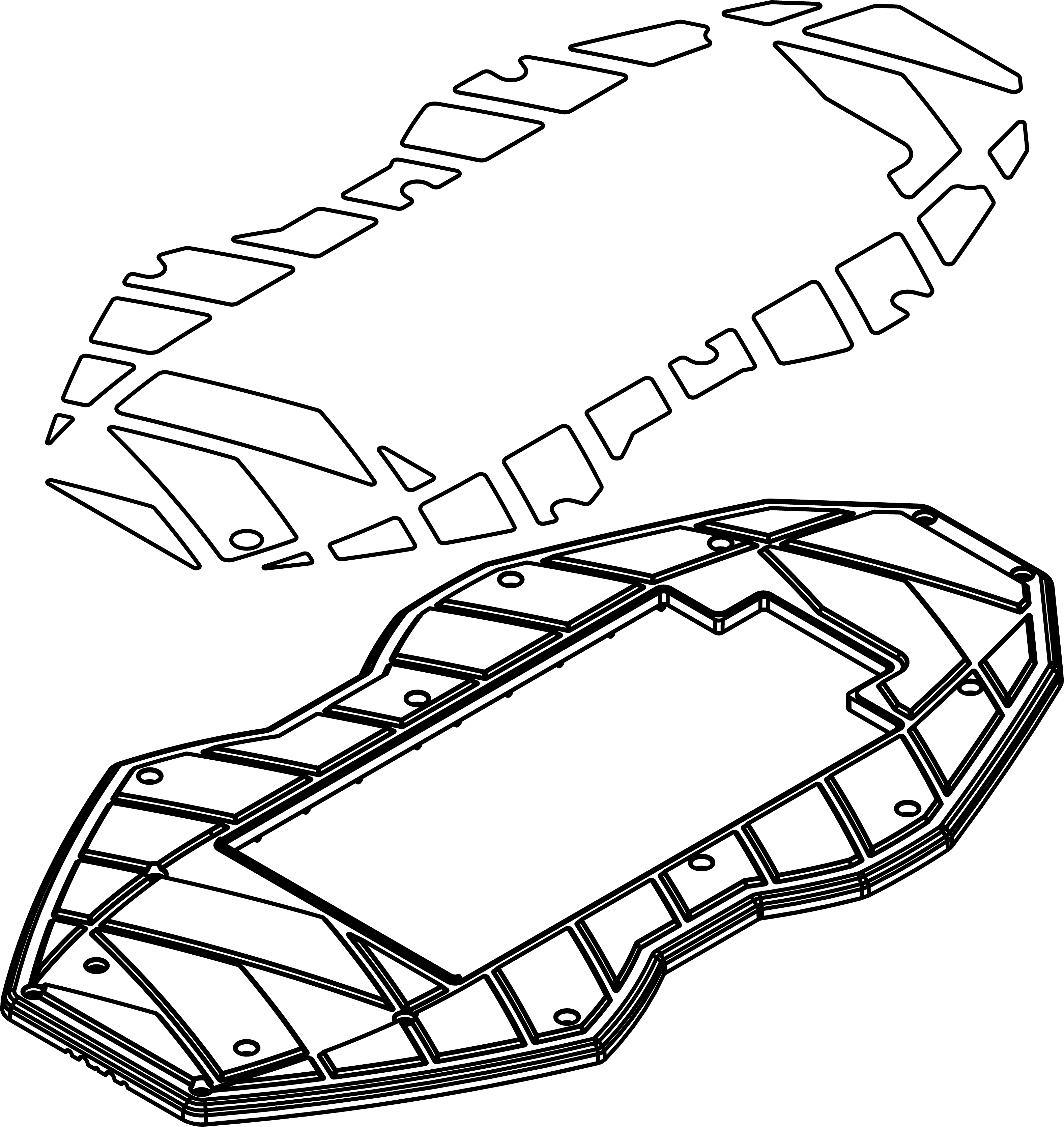 Electric ATV Scooter Assembled Top Board