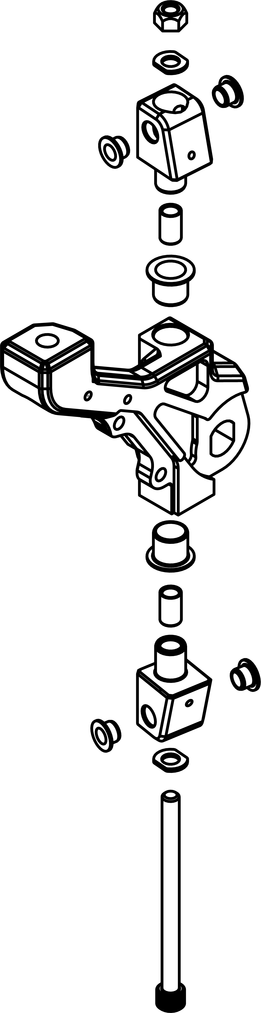 Electric ATV Scooter Assembled Steering Arm - Right