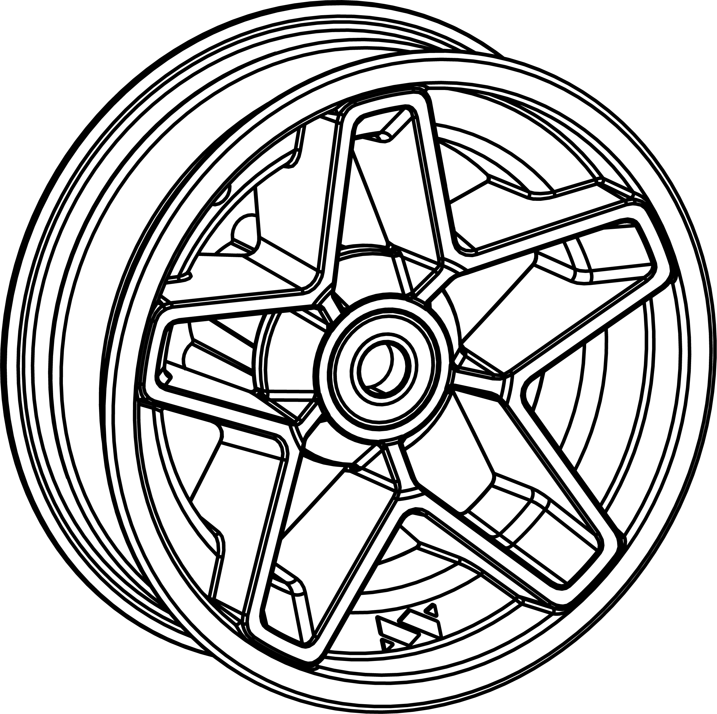 Front Wheel Without Motor for Electric ATV Scooter