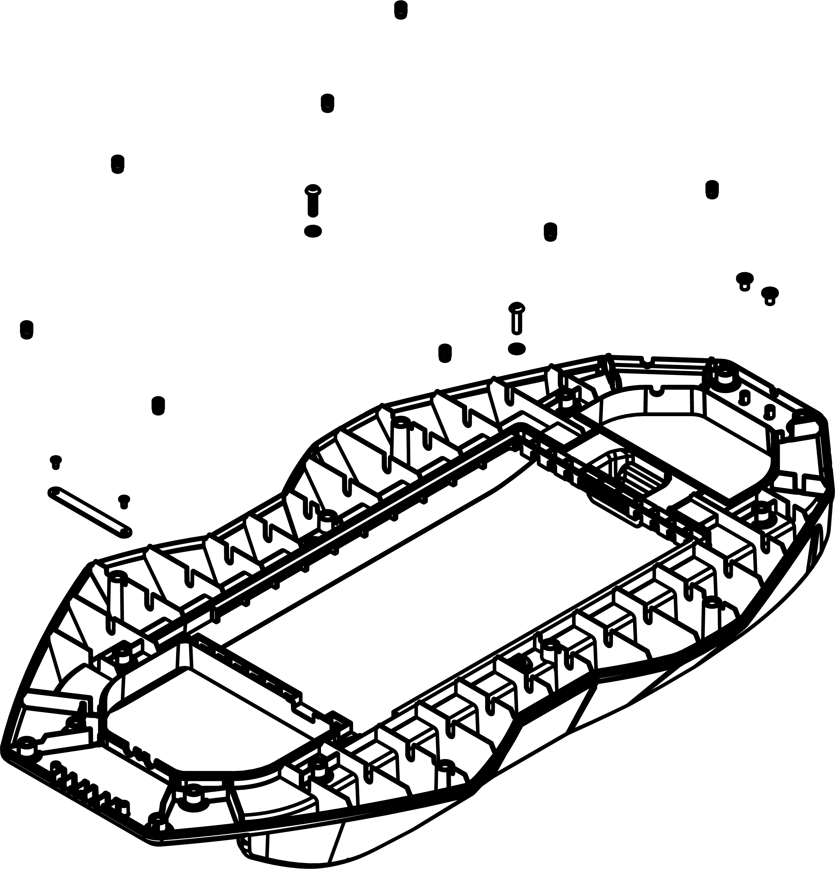 Electric ATV Scooter Sub Board