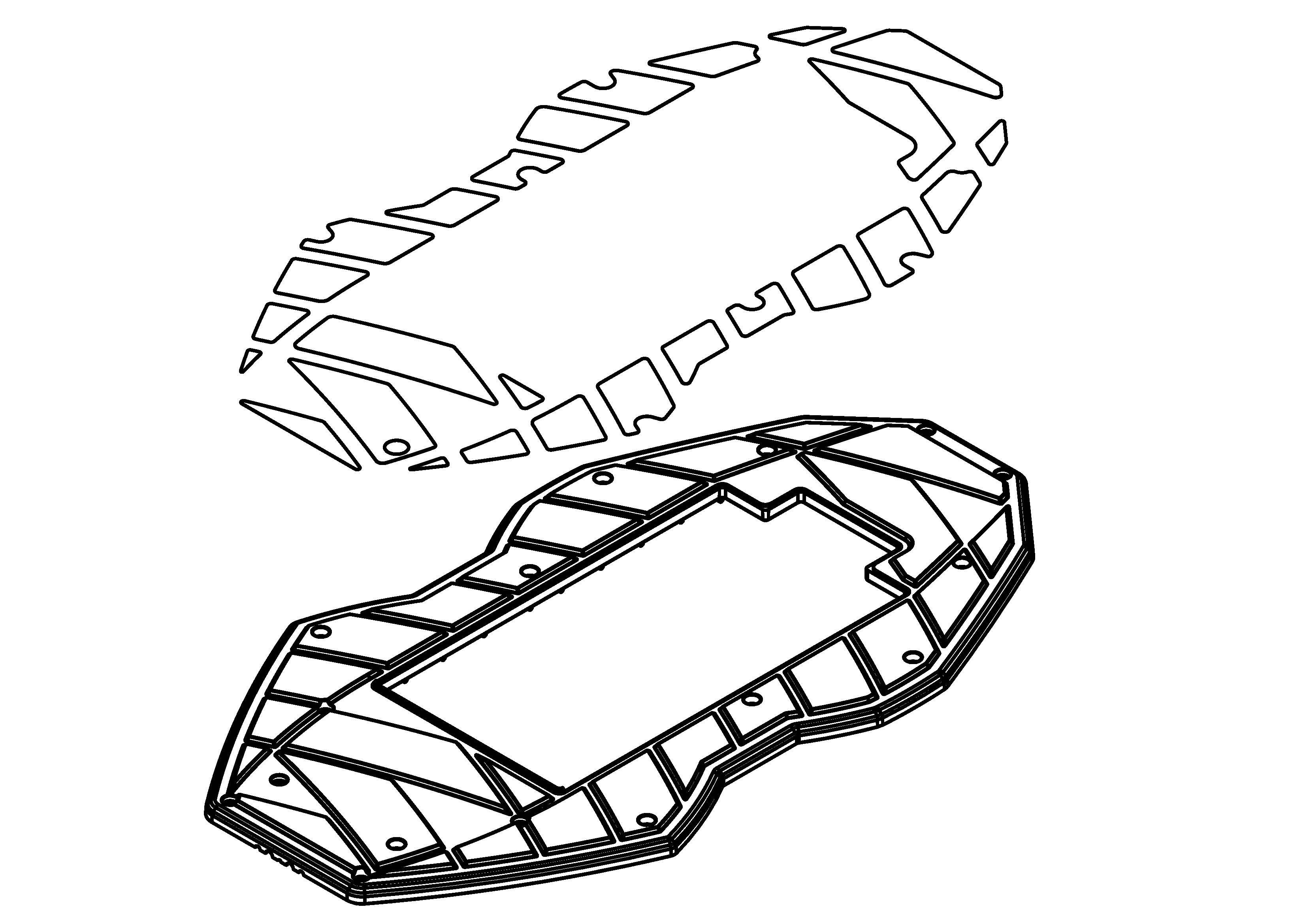 Electric ATV Scooter Assembled Top Board