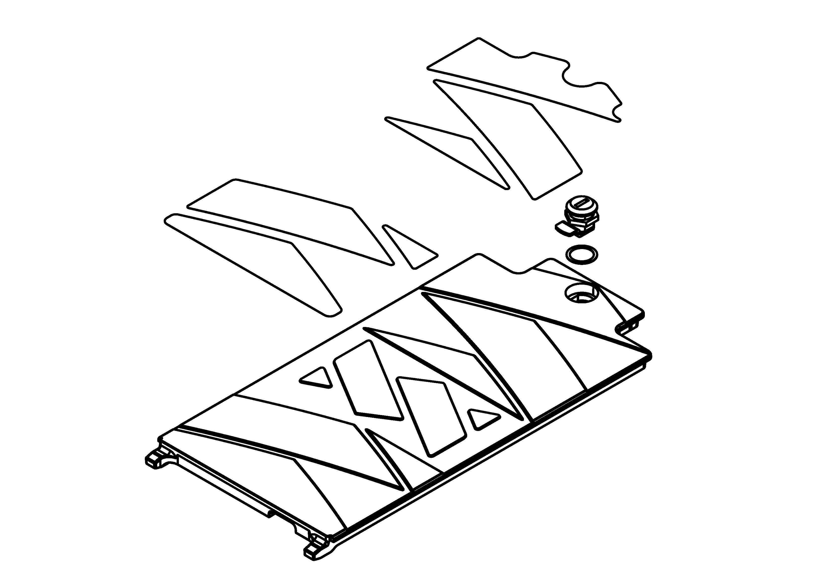 Assembled Battery Door for Electric ATV Scooter