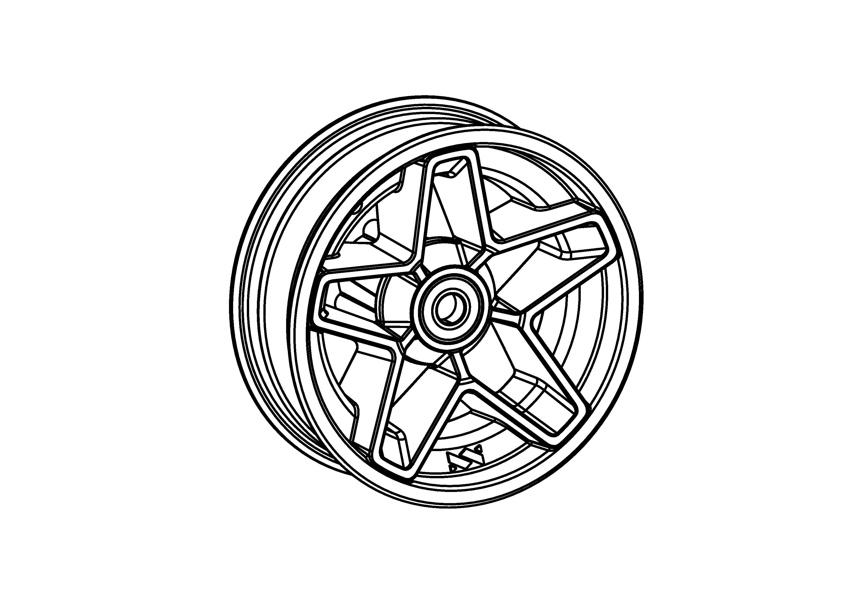 Front Wheel Without Motor for Electric ATV Scooter